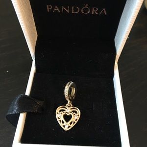 Pandora Gold Heart Charm